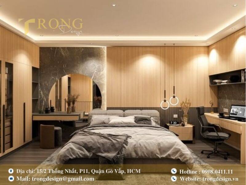 Bảng báo giá thiết kế thi công phòng ngủ Quận 12 theo hạng mục
