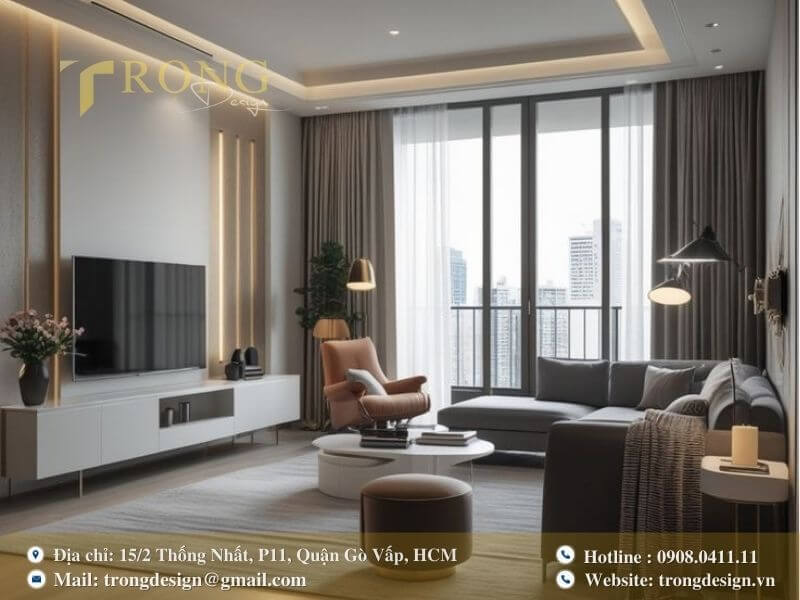 Thiết kế thông minh tạo nên một không gian sống mở, vừa đẹp mắt vừa tiện nghi.