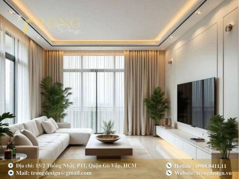 Ánh sáng và màu sắc hòa quyện, tạo nên một không gian sống hiện đại và tinh tế.