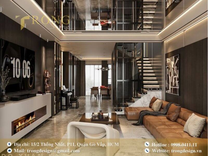 Sự kết hợp độc đáo giữa vật liệu tự nhiên, màu sắc ấm áp và kiến trúc hiện đại.