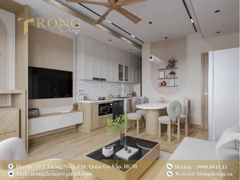 Đắm chìm trong mẫu thiết kế thi công phòng khách quận 12