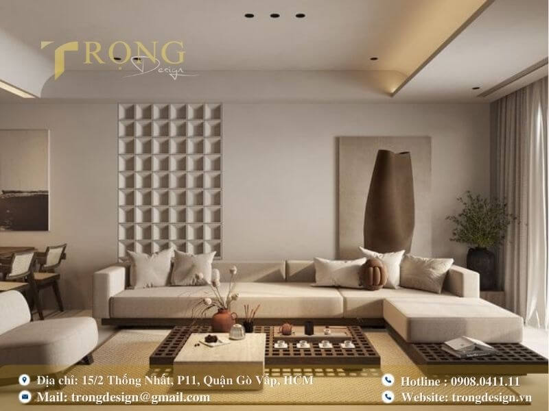 Trọng Design - đơn vị thiết kế thi công phòng khách Thủ Đức uy tín