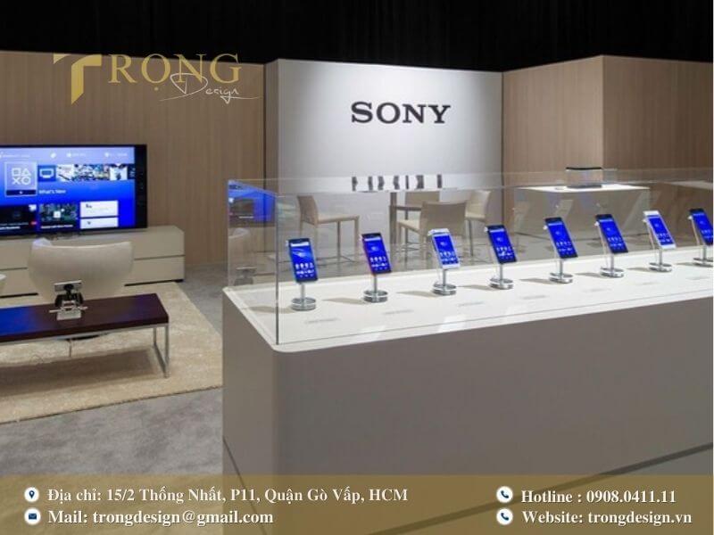 Không gian trưng bày ấm cúng, kết hợp giữa di động và giải trí gia đình Sony