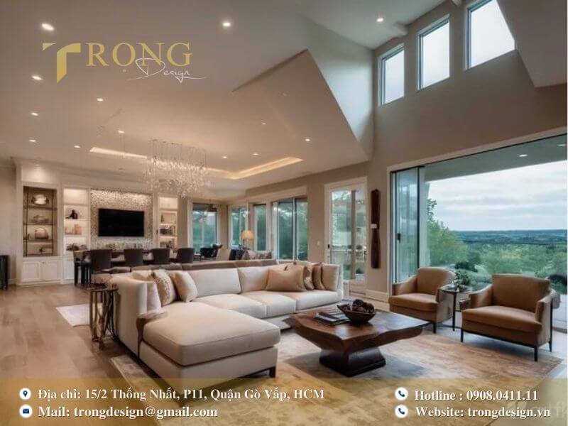 Không gian mở, hiện đại với ánh sáng tự nhiên và tầm nhìn thoáng đãng.