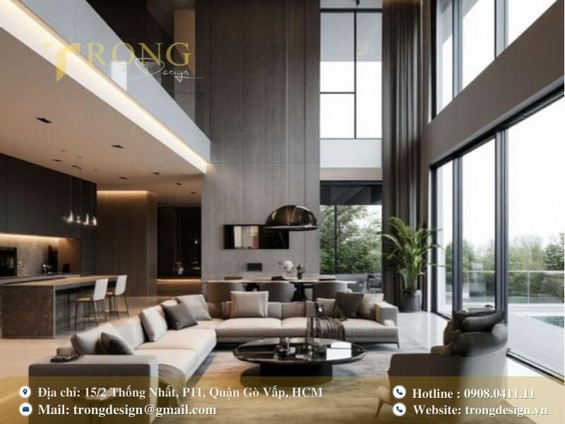 Phong cách tân cổ điển đầy mạnh mẽ với tông màu tối và ánh sáng tinh tế.