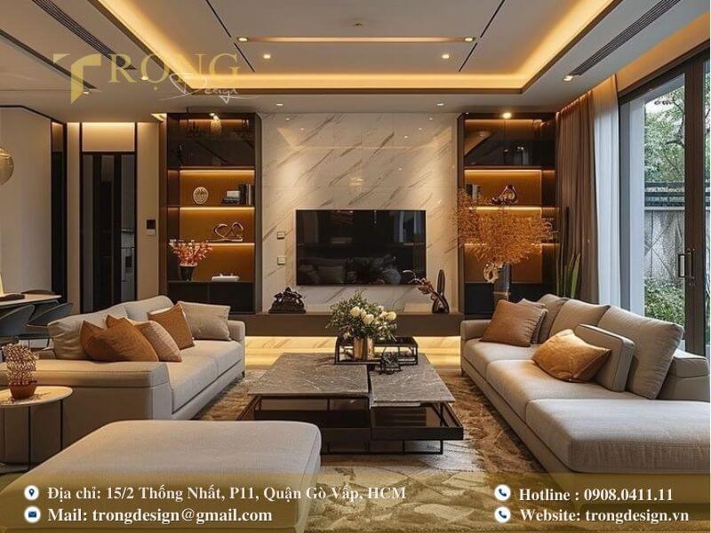 Tối giản, sang trọng với các chi tiết trang trí tinh tế.