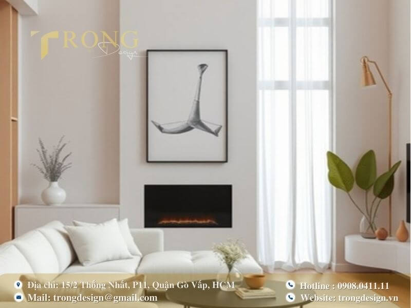 Không gian mở, tràn ngập ánh sáng với thiết kế trần cao ấn tượng.