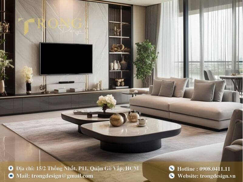 Sự hài hòa và tinh tế của phong cách hiện đại tạo nên không gian thanh lịch.