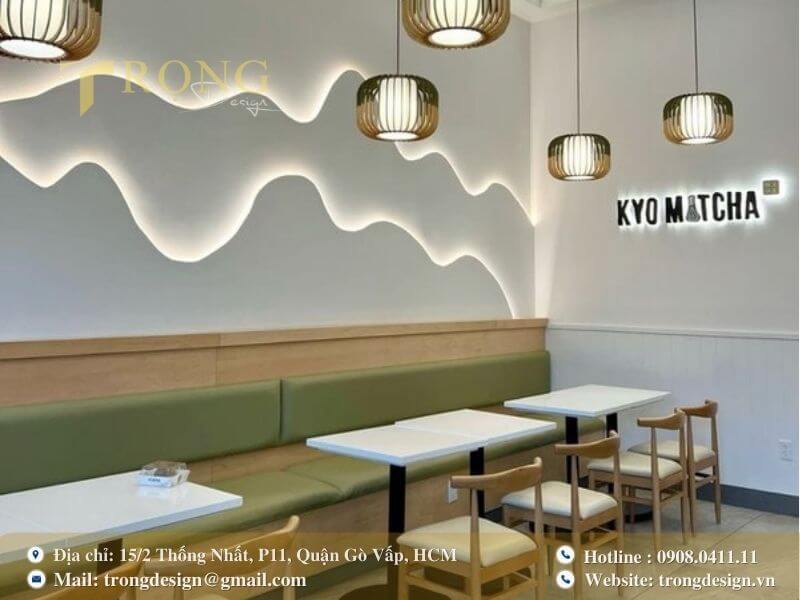 Quy trình thiết kế thi công quán trà sữa quận 1 tại Trọng Design