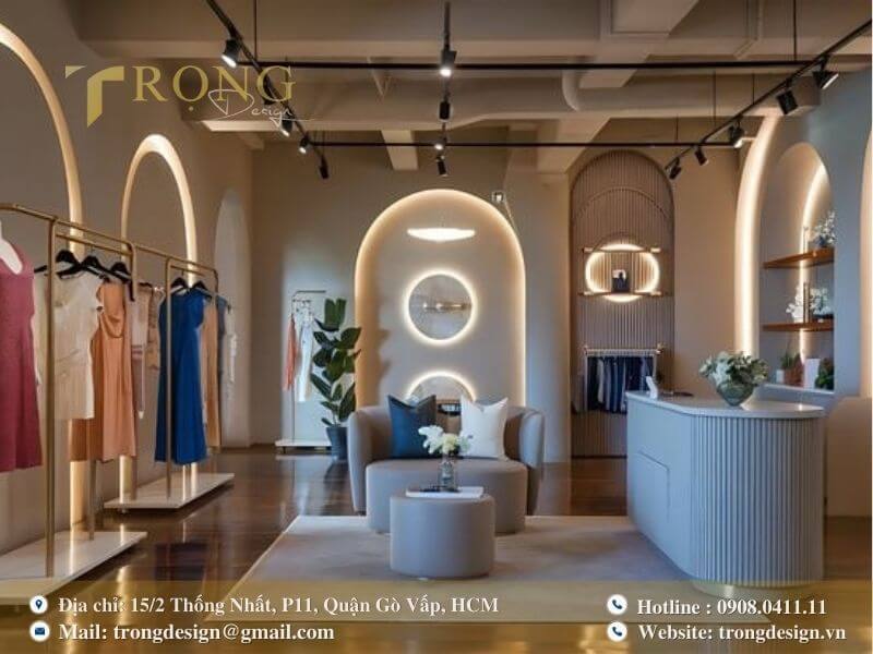 Chiêm ngưỡng các mẫu thiết kế thi công shop thời trang Bình Tân