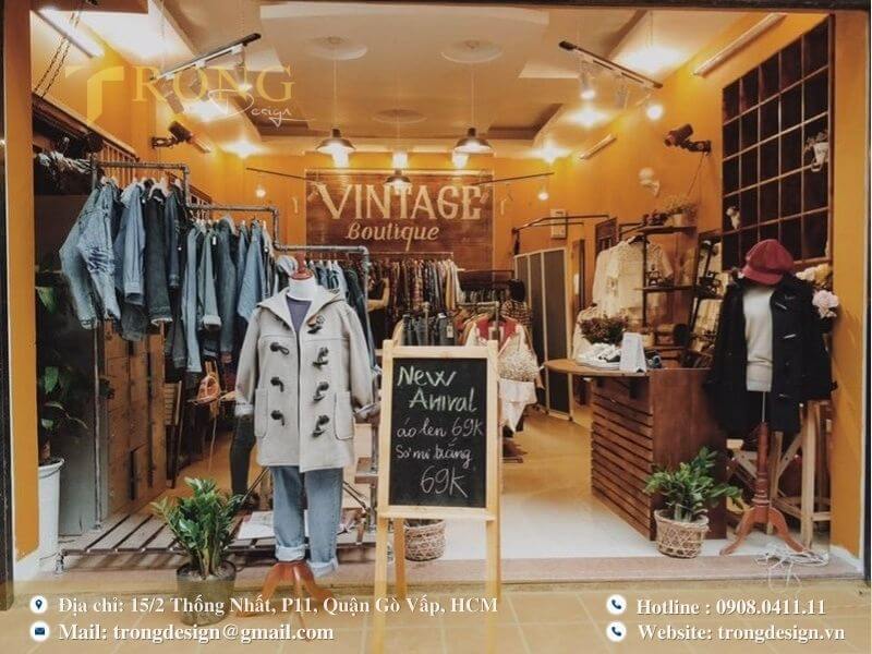 Cửa hàng vintage ấm áp, mang đậm phong cách hoài cổ.