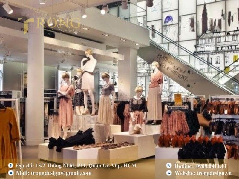 Trẻ trung, năng động với thiết kế bục trưng bày sáng tạo.