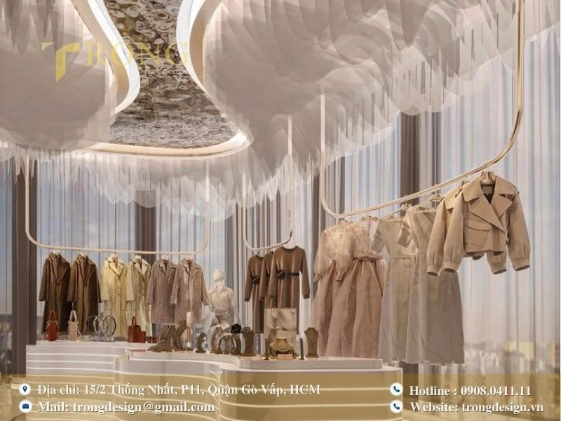 Thiết kế bay bổng, nữ tính và thanh thoát.